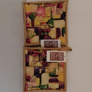 Quilted Pot Holders - Set of 2